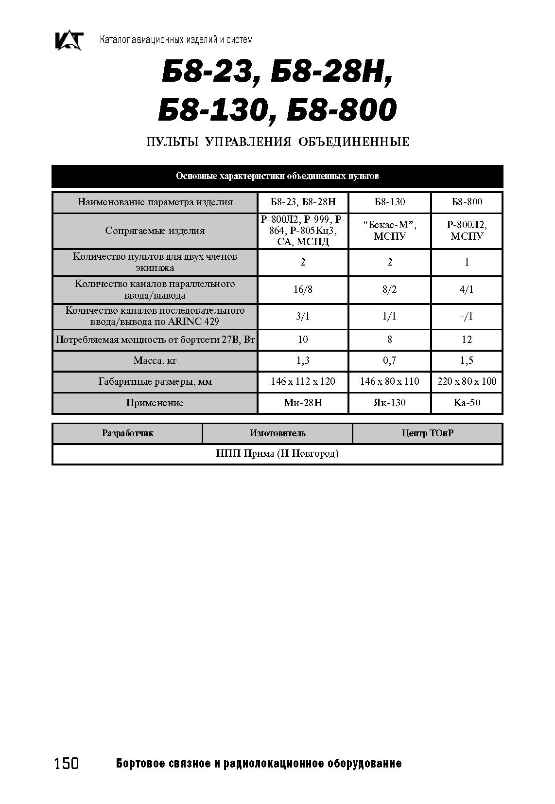 ЗАПЧАСТИ И ДЕТАЛИ ДЛЯ ВЕРТОЛЕТОВ | пульт управления объединенный Б8-34